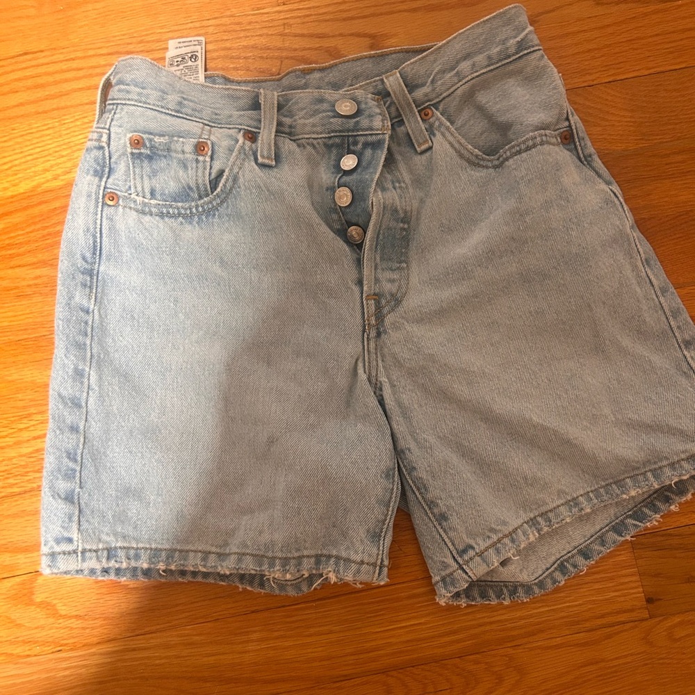 Levi's Classic Light Blue Denim Shorts